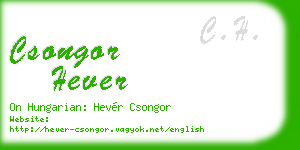 csongor hever business card